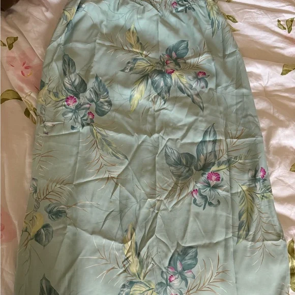 Susan Bristol Mint Set Buttoned Top + Maxi Skirt Size L - Picture 3 of 12